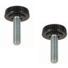 2 x Knurled Screws Furniture Feet with Threaded Bolts M4