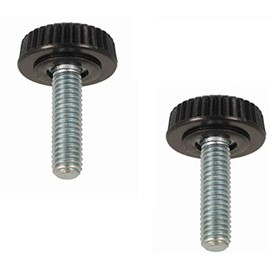 2 x Knurled Screws Furniture Feet with Threaded Bolts M4 M5 M6 Plastic Steel Screw Furniture (M5 x 29)