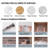 Hershii Expandable Window Shower Curtain Tension Rod Oval Head Shower