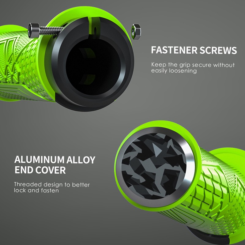 Shockproof Bike Handlebar Grips 22.2mm Bicycle Grips Non-Slip Soft Handlebar