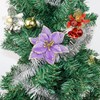 Adornos para árbol de Navidad de Pascua con purpurina, paquete