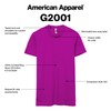 American Apparel Fine Jersey T-Shirt, Style G2001, Multipack, Black (2-Pack),
