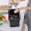 Dullrout 5L Modern Kitchen Compost Bin - Odour-Proof Indoor Kitchen