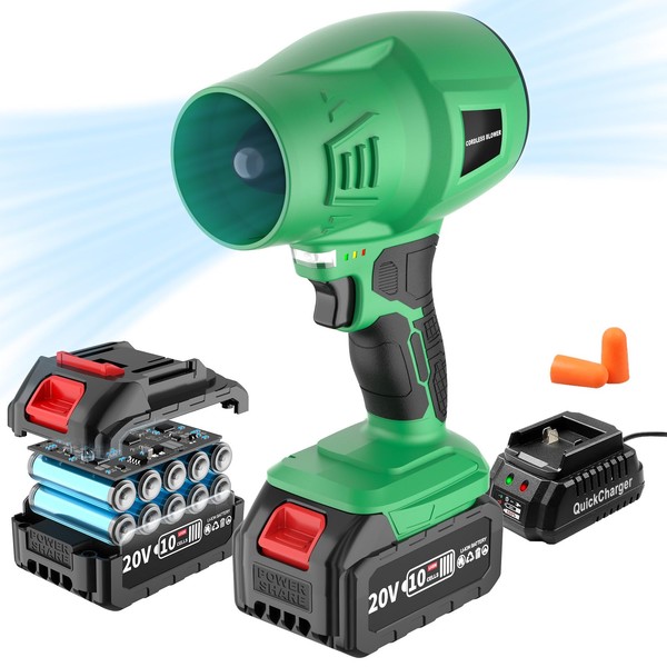 Devaukee Electric Cordless Leaf Blower, 20V Lightweight Handheld Leaf Blowers