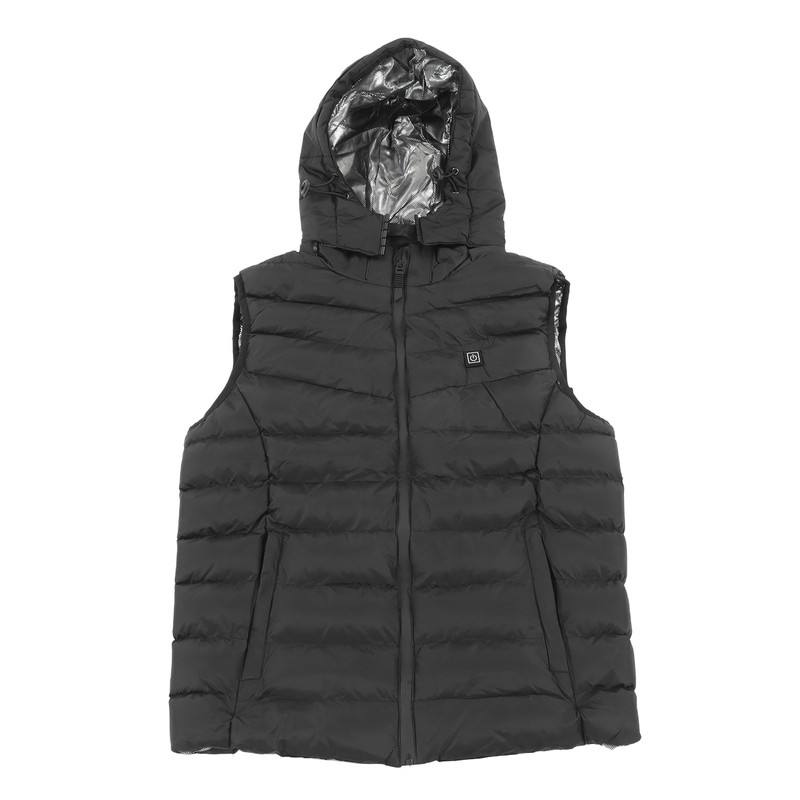 Heated Vest Three Level Temperature Adjustment Waterproof Black Electric Heating
