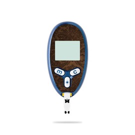 MightySkins Skin Compatible with Abbott Freestyle Lite - Brown Linen | Protective, Durable, and Unique Vinyl Decal wrap Cover | Easy to Apply, Remove, and Change Styles | Made in The USA