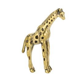 Zerodeko Giraffe Ornaments Brass Animal Decor Brass Craft Statue Animal Figurines Exquisite Animal Decor Gold Decor Decorative Accent Decoration Animal Sculpture Model Delicate