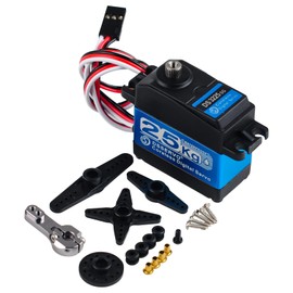 RCmall DS3225 25KG Coreless Digital RC Servo Stainless Steel & Aluminum Gear High Torque Waterproof Servo (270 Degree)