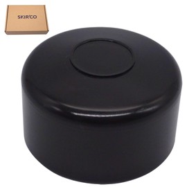 SKIR'CO Pack of 30 Fence Post Caps Round 48.3 mm Black Plastic Caps for Round Fence Posts Fence Post Covers Black RAL 9005 Colour