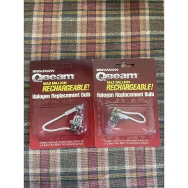 Brinkmann Q-Beam Max Million Rechargeable Halogen Replace Bulb 6 Volt Lot of 2