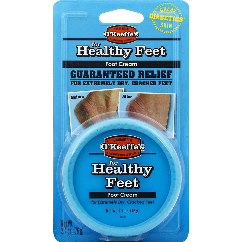 Okeefes Healthy Feet Crema para pies 2.7 onzas, paquete de