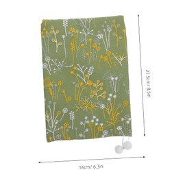 DOITOOL Book Cover Sleeve Cloth Protector for Notebooks Art Books Journals Lightweight Scratch Tear Resistant for Public Reading Stylish Protection