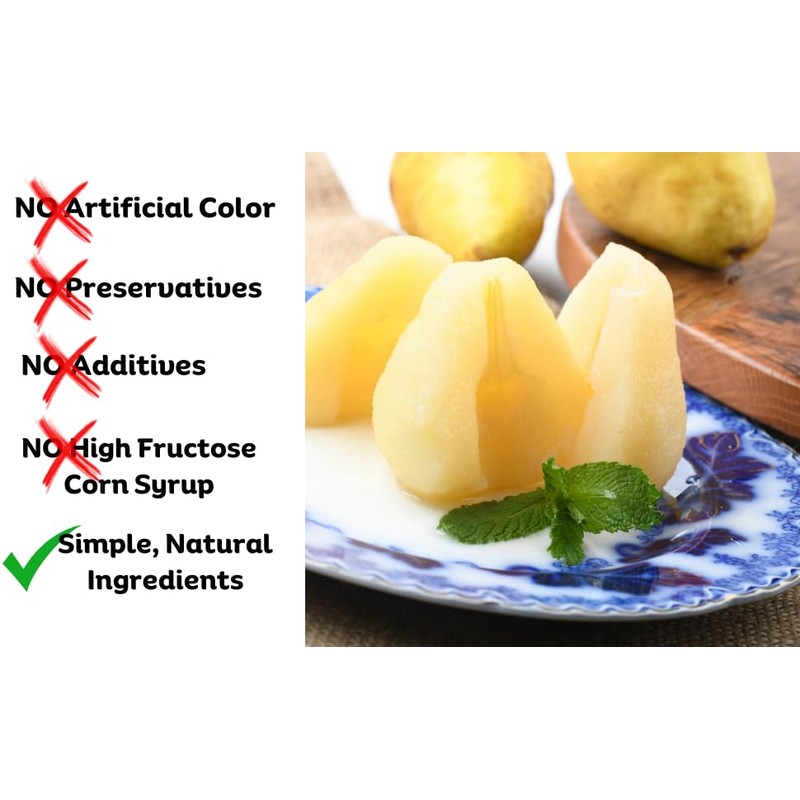 Amish Valley Products Old Fashioned Bartlett Pear Halves Canned Pears
