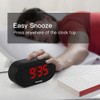 REACHER Small LED Digital Alarm Clock with Simple Operation, Full