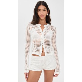 Bailey Rose Women's Long Sleeve Top, Off White, M