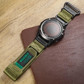 Compatible With Garmin Watch Band, 22mm Soft Rugged Nylon Sports Strap for Garmin Fenix 7 Solar/Fenix 7 Sapphire Solar/EPIX 2 / Fenix 5 / Fenix 5 Plus/MARQ Expedition/Athlete/Instinct etc.
