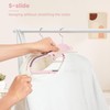 BAGAIL Plastic Hangers 50 Pack with Non-Slip Design,0.2 Inches Thick,