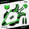 Factory EFX Black & Green Slick Racing Graphics Kit fits