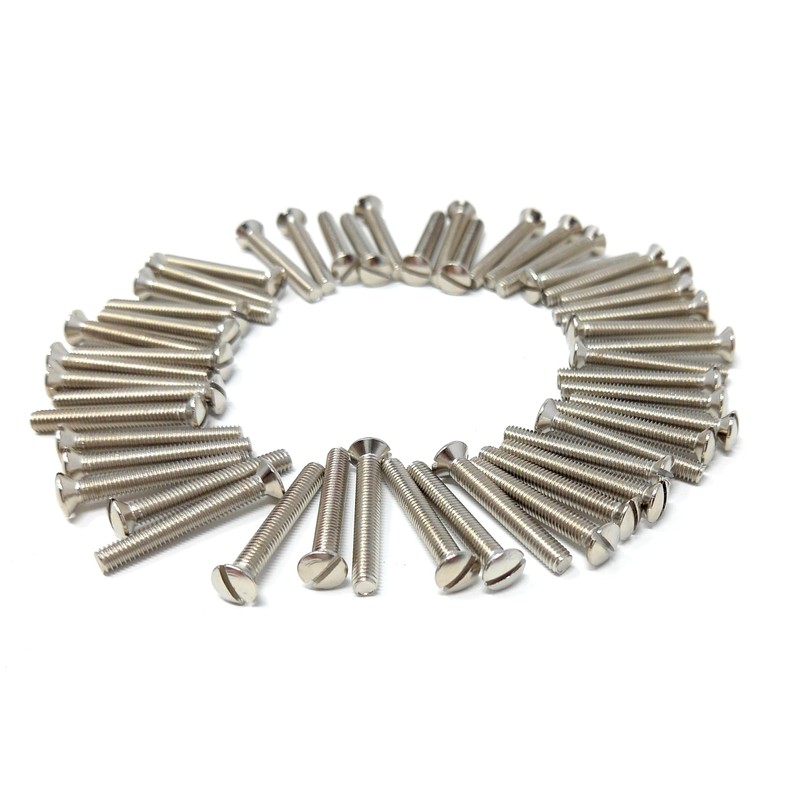 M3.5 Slotted Raised Countersunk Electrical Socket, Faceplate, Surface, Light Switch