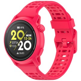 hengkang 22mm Watch Bands Fit for COROS PACE 3 Women Men, COROS APEX 2 Pro Quick Release Silicone Replacement Bands Straps Wristbands Fit for COROS APEX 46MM/COROS APEX PRO Smartwatch (Red)