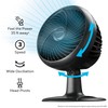 10" Black Turbo Force Power Oscillating Table Fan, 35ft Air