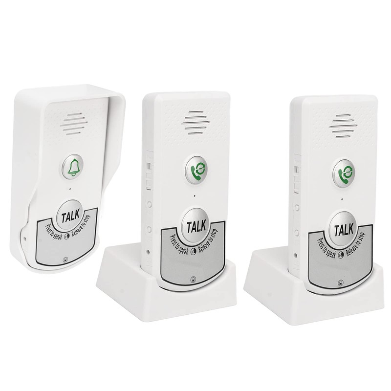 Denash Wireless Intercom Doorbell,3000ft/1000m Two-Way Talk Wireless Doorbell Security System,1