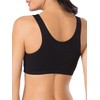 Fruit of the Loom Women's Built-Up Sports Bra, Blushing Rose/Black/White-3