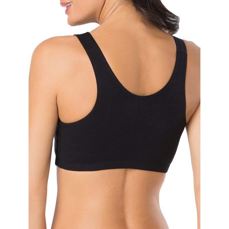 Fruit of the Loom Women's Built-Up Sports Bra, Blushing Rose/Black/White-3