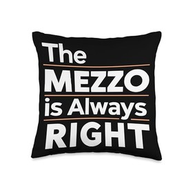 Mezzo Soprano Singer Vocal Vocalist Voice Singing Choir Throw Pillow