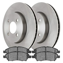 AutoShack Front Brake Kit Rotors and Ceramic Pads Pair of 2 Driver and Passenger Side Replacement for 2012-2016 2017 2018 2019 Nissan Versa 2014-2019 Versa Note 2015-2017 Micra 1.6L FWD BRKPKG005230