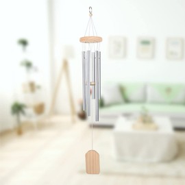 HappyHome Wind Chime, Entrance Chime, Wind Chime, Door Chime, Outdoor, Indoor, Healing, Exterior, Interior, Aluminum, 6 Pipes