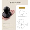 Marine Aluminum 2.25'' Ball Adapter Base with AMPS Circular Plate
