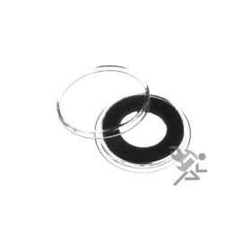 (10) Air-tite 15mm Black Ring Coin Holder Capsules for 1/10oz Gold Maple Leaf