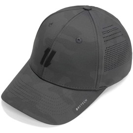 King & Fifth Supply Co Mens Workout Hat - The Rise & Grind - Gym Hat, Performance Hats for Men, Athletic Hats. Try this Cool & Dry Sport Hat - Color: Grey Camo, Size: L/XL
