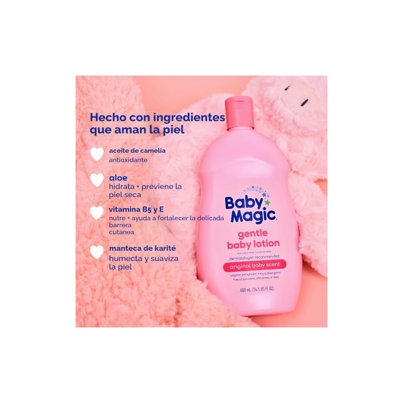 Baby Magic Baby Lotion, Camellia Oil & Marshmallow Root, 16.5oz