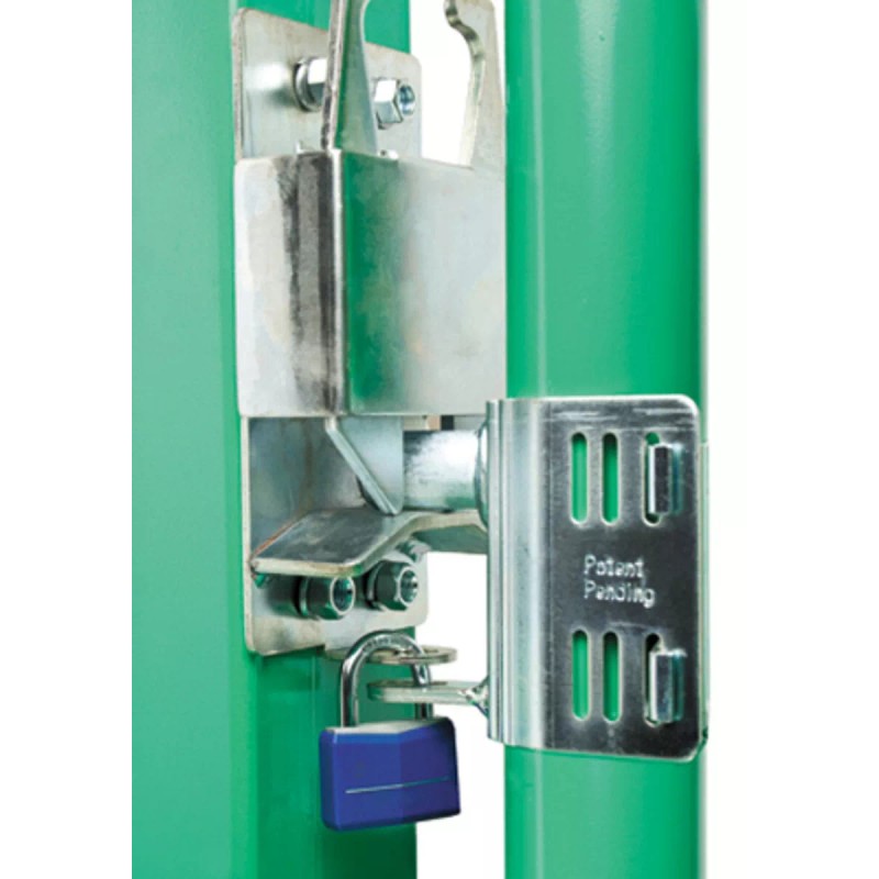 Hardware Store 2Way Lockable Electroplate Livestock Gate Latch Round Pipe