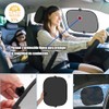 Parasol para Parabrisas de Coche, (65cm*125cm)con 4 Piezas de Malla