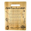 Teacher Gift- Teacher Appreciation Engraved Bamboo Cutting board 9” x