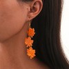 GBAHFY Acrylic Autumn Maple Leaf Earrings with Water Pattern Design