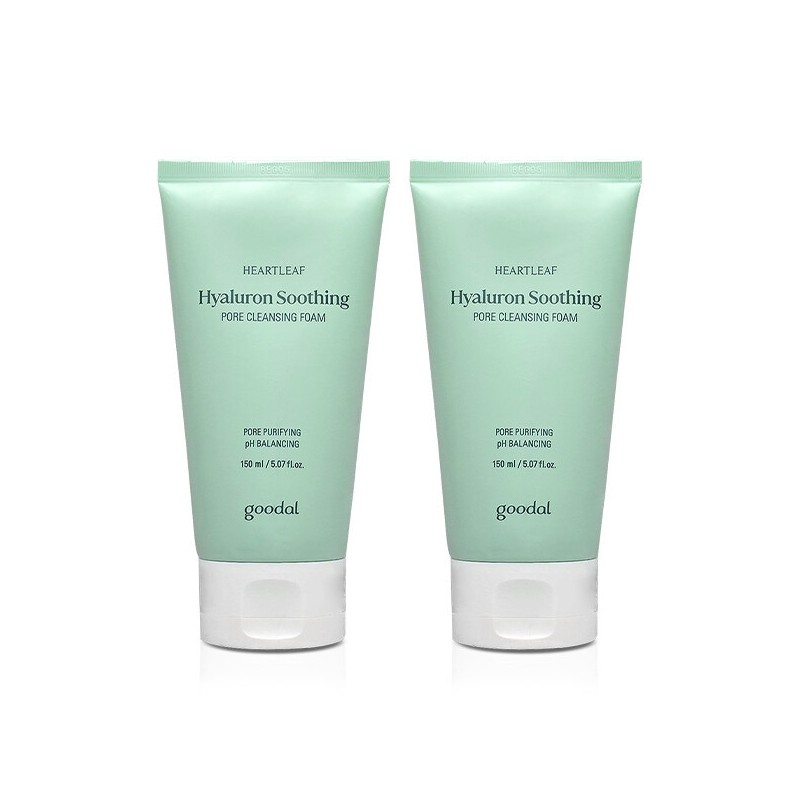 Goodal Houttuynia cordata Hyaluronic Soothing Pore Cleansing Foam 150mlX2 /