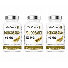 VitaCosmoX VitaCosmo Policosanol Octacosanol high content 100mg vegetable capsules, 3, 240 tablets / VitaCosmoX 비타코스모 폴리코사놀 옥타코사놀 고함량 100mg 베지캡슐, 3개, 240정