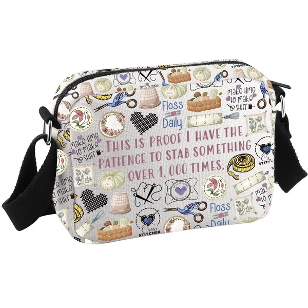 Cross Stitch Gift Crafting Lover Gift Sewing Quilting Stitching Crossbody