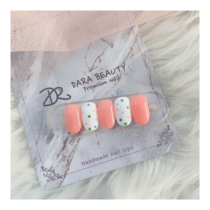 Next day delivery⭐Pastel dot nails⭐ / 다음날발송⭐파스텔 도트네일⭐