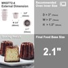 CHEFMADE Canele 6.6 cm 4 Piece Non-Stick Muffin Pan for
