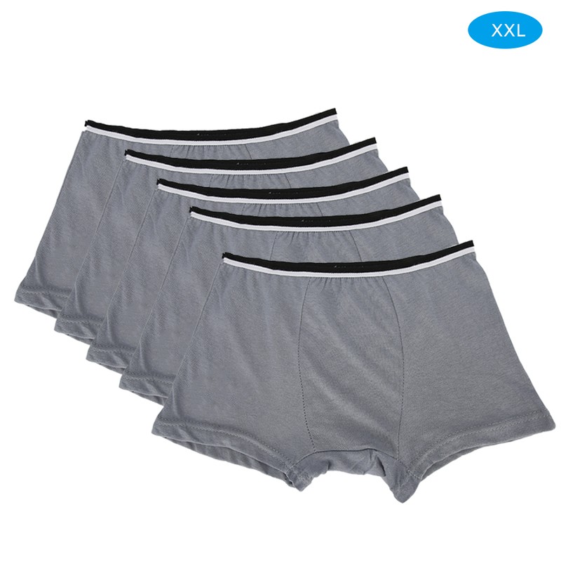 5pcs Disposable Men Male Underwear Boxers Cotton Sterilized Men UnderwearsXXL