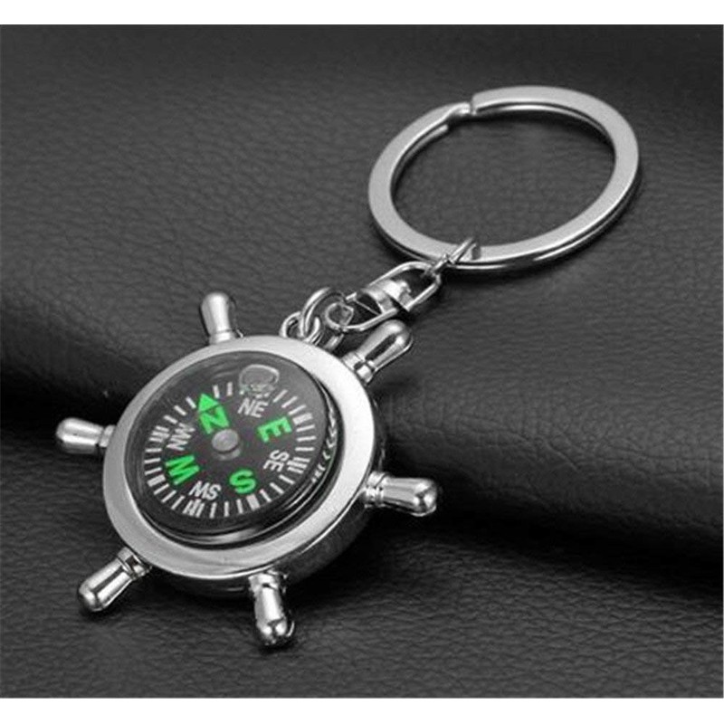 Weahre Keychain, New Fashion Style Rudder Compass Key Chain Ring
