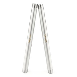 TAISHER 2PCS Stainless Steel Pipe Fittings, 1/4" BSP Male x 1/4" BSP Male Threaded, 8" Length Nipple Cast Pipe