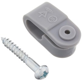 Mirai Industry KTB-S VV-F Single Saddle with Plastic Wood Screws, Price for 100 Pieces