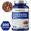 NusaPure French Maritime Pine Bark Extract 400mg per Veggie Caps