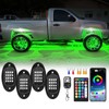 ZONECONA 4Pods RGB LED Rock Lights Kit with APP/RF Remote